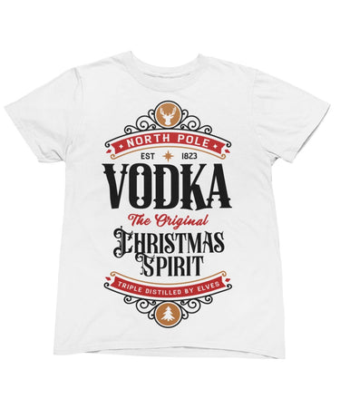 North Pole Vodka Christmas Unisex Graphic T-Shirt For Men 8Ball